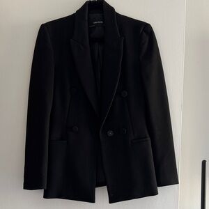 Zara Black Double-Breasted Blazer